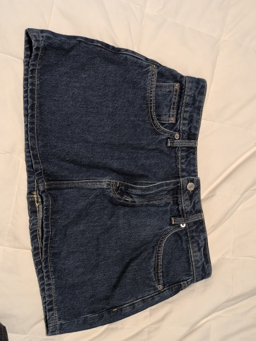 Arizona Jean Company Dark Blue Denim Waistband Skirt